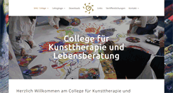 Desktop Screenshot of kunsttherapiecollege.at